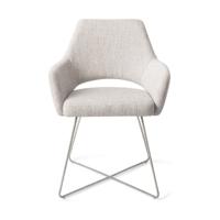 Jesper Home Eetkamerstoel 'Yanai' Cross Steel, kleur Pigeon - thumbnail