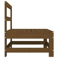 Tuinmiddenbanken 2 st massief grenenhout honingbruin - thumbnail