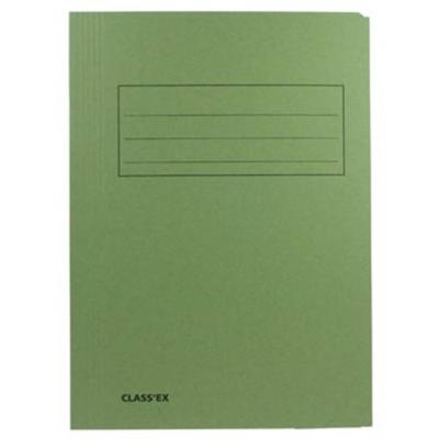 Class'ex dossiermap, 3 kleppen ft 23,7 x 32 cm (voor ft A4), groen