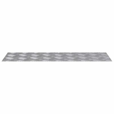 VidaXL Trap tread rechthoekig 4 pcs zilver 75 x 25 cm aluminium VidaXL Trap tread rechthoekig 4 pcs zilver 75 x 25 cm aluminium