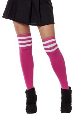 Cheerleader sokken pink/wit