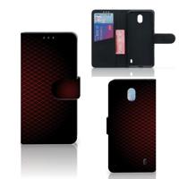 Nokia 1 Plus | Telefoon Hoesje | Geruit Rood - thumbnail