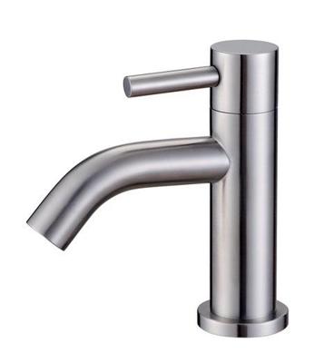 Wiesbaden 304-Verona RVS toiletkraan 1/2" gebogen uitloop Wiesbaden 304-Verona RVS toiletkraan 1/2" gebogen uitloop