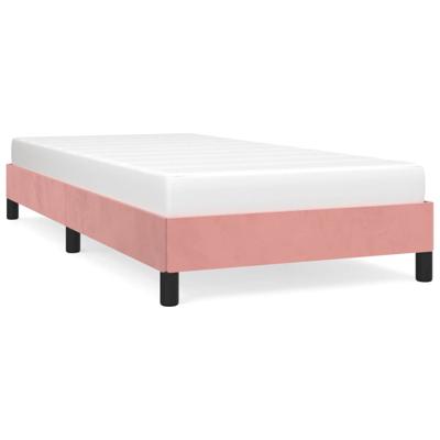 Bedframe fluweel roze 90x190 cm