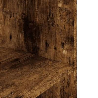 Aquariumstandaard 75x36x72,5 cm bewerkt hout gerookt eiken - thumbnail