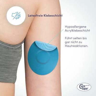 Cure Tape Sensor patch blue 25 Stuks