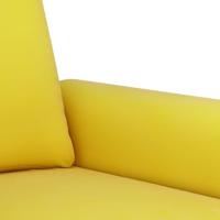 3-delige Loungeset met kussens fluweel geel - thumbnail