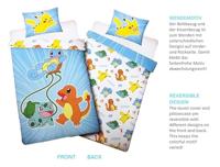 Pokemon Squirtle Dekbedovertrek 140 x 200 cm (70 x 90 cm) polyester - thumbnail