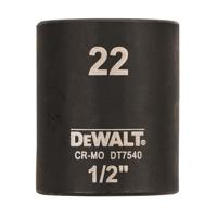 DeWalt Accessoires Impact dop 22mm 1/2" (Kort - 38mm) - DT7540-QZ - thumbnail