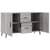 Dressoir 100x36x60 cm bewerkt hout grijs sonoma eikenkleurig - thumbnail