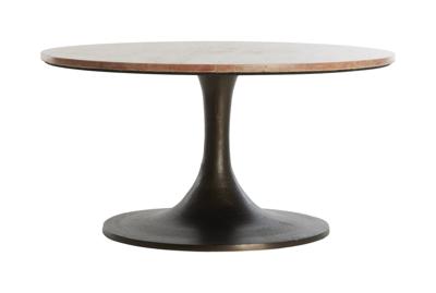 Light & Living Ronde Salontafel 'Dolin' Travertin, 75cm