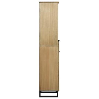 Badkamerkast met plank Bruin 38 x 33 x 160 cm Massief mangohout