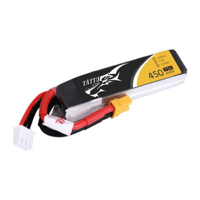 Tattu LiPo accupack 7.4 V 450 mAh Aantal cellen: 2 75 C Softcase XT30