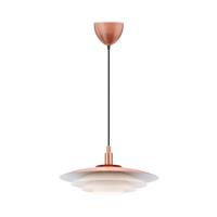Hanglamp scandinavisch opaal &apos;Bretagne 38&apos; Nordlux G9 fitting koper modern 380mm - thumbnail
