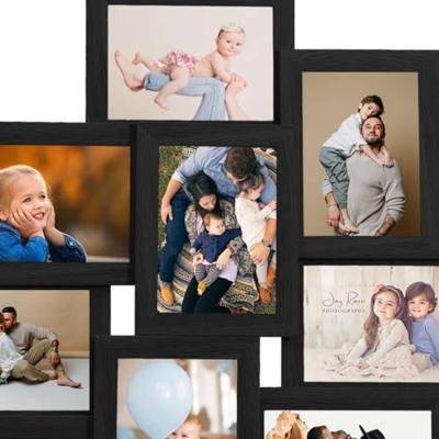 Fotolijst voor 10x(13x18 cm) foto MDF zwart