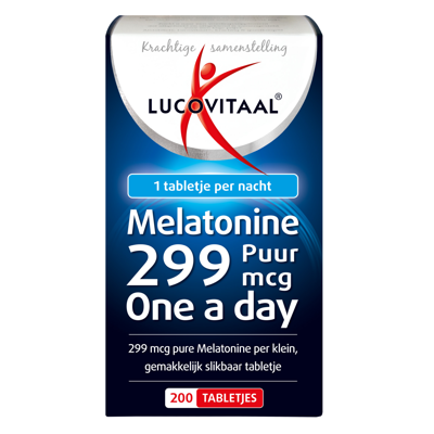 Lucovitaal Melatonine Puur 299mcg Tabletten Lucovitaal Melatonine Puur 299mcg Tabletten