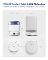 ECOVACS Dweil- en zuigrobot Blauw, Wit - thumbnail