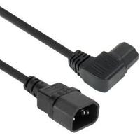 ACT Netsnoer C14 - C15 (haaks links) IEC60320 zwart 0.6 m - thumbnail