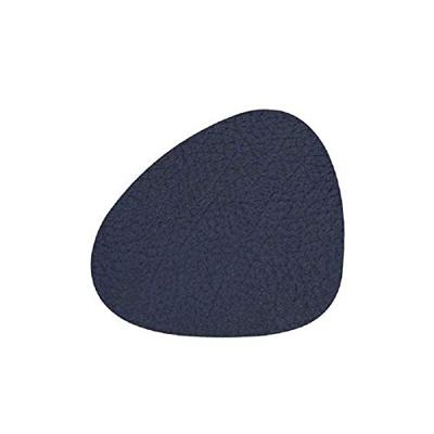 LIND DNA - Glass Mat Curve - Onderzetter 11x13cm Hippo Navy Blue
