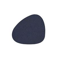 LIND DNA - Glass Mat Curve - Onderzetter 11x13cm Hippo Navy Blue - thumbnail