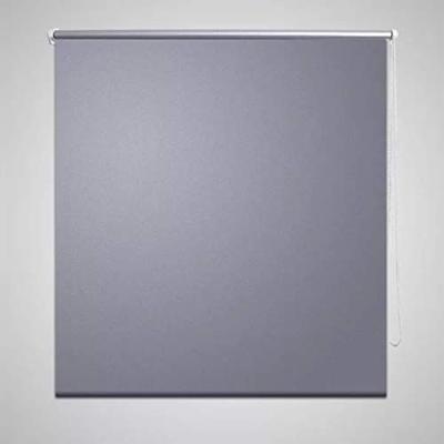 VidaXL Rolgordijn verduisterend 104,4 x 175 cm stofbreedte 100 cm grijs