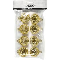 Creativ Company Kaarsenhouder om te klemmen, d 40 mm, verguld, 8 stuk/ 1 doos - thumbnail