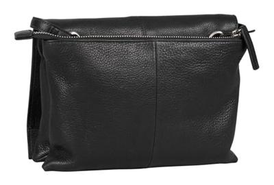Burkely Soft Skylar Double pocket flap crossbody bag-Black