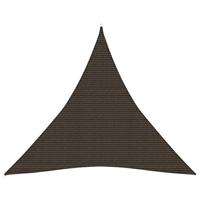 VidaXL Zonnezeil 160 g/m² 4,5x4,5x4,5 m hdpe bruin - thumbnail