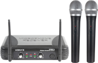 Vonyx STWM712 2-kanaals VHF microfoonsysteem - thumbnail