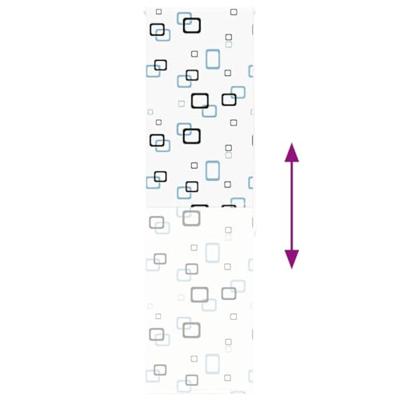 Doucherolgordijn 80x240 cm stofbreedte 76 cm