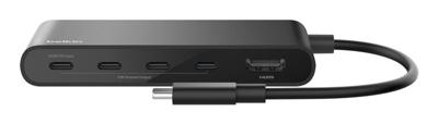 Belkin USB Hub, 5-Poorts USB C Hub, 4K HDMI @ 60Hz, 100W Power Delivery, 10Gbps Gegevensoverdracht, Meerpoorts USB C Adaptor - Compatibel met o.a. MacBook, iPad Pro, Chromebook Belkin USB Hub, 5-Poorts USB C Hub, 4K HDMI @ 60Hz, 100W Power Delivery, 10Gbps Gegevensoverdracht, Meerpoorts USB C Adaptor - Compatibel met o.a. MacBook, iPad Pro, Chromebook