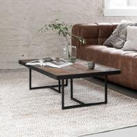 DTP Home Salontafel 'Criss Cross' Hout en staal, 120 x 70cm - thumbnail