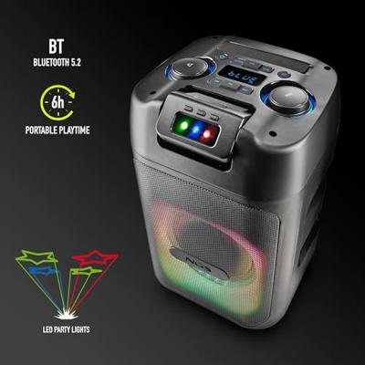 Dankzij de draagbare Bluetooth®-luidsprekers NGS WILDCLUB Zwart Dankzij de draagbare Bluetooth®-luidsprekers NGS WILDCLUB Zwart