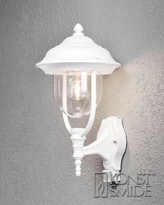 Wandlamp Parma Soragna wit klassieke buitenlamp loopsensor 7235-250