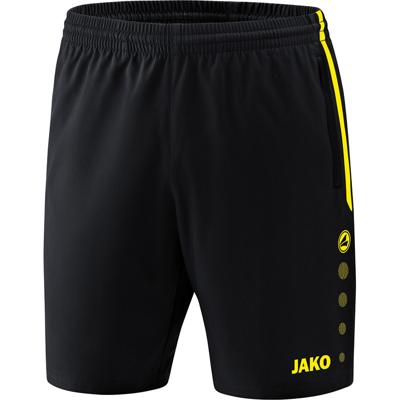 JAKO 6218 Short Competition 2.0 - Zwart/Fluogeel - XL