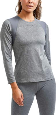 Craft ADV Essence dames sportshirt met lange mouwen (Kleur: donkergrijs, Maat: XS)