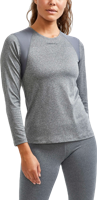 Craft ADV Essence dames sportshirt met lange mouwen (Kleur: donkergrijs, Maat: XS) - thumbnail