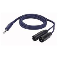 DAP FL36 aux kabel - 2x XLR male 3pins > mini-Jack stereo 1,5 meter - thumbnail
