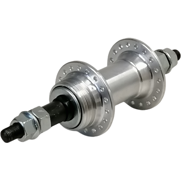 Hzb achternaaf alu freewheel/pion vaste as 36 gaats 175 mm