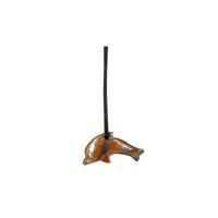 Dolfijn Hanger Tijgeroog (Doorboord) - thumbnail