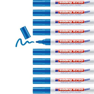 Paintmarker edding 8750 industrie 2-4mm blauw | 10 stuks