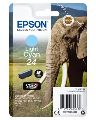 Epson Inktcartridge 24 Origineel Foto cyaan C 13 T 24254012