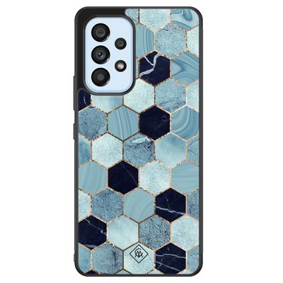 Samsung Galaxy A33 hoesje - Blue cubes