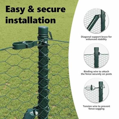 VidaXL Afrasteringspaal groen 25 x 1,2 m (36 mm gaas) staal