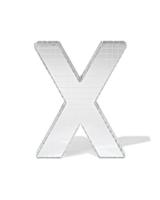 HEMA Discoletter X 10x9x10cm (zilver) - thumbnail