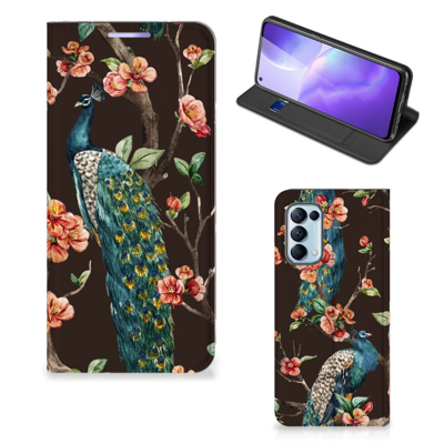 OPPO Find X3 Lite | Hoesje maken | Pauw met Bloemen