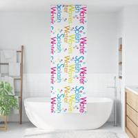 Doucherolgordijn 60x240 cm stofbreedte 56 cm - thumbnail