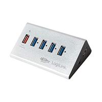 LogiLink UA0227 interface hub USB 3.2 Gen 1 (3.1 Gen 1) Micro-B 5000 Mbit/s Zwart - thumbnail