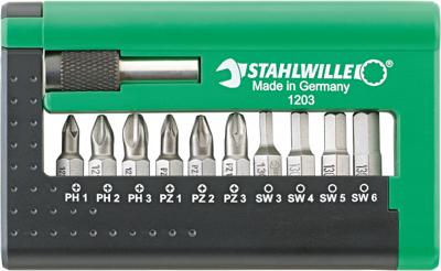 Stahlwille 1203 BIT-SET FUER ELEKTRONISCHE BOHRMASCHINEN 96080115 Bitset Stahlwille 1203 BIT-SET FUER ELEKTRONISCHE BOHRMASCHINEN 96080115 Bitset