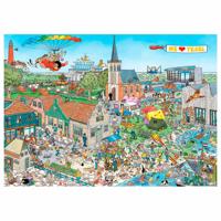 Jumbo legpuzzel Jan van Haasteren Rondje Texel 1000 stukjes - thumbnail